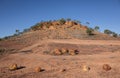 A rocky hill called Baldy Top Lookout in semi arid country Royalty Free Stock Photo