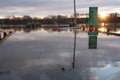 Rocky Hill, CT - December 23 2018 - Ferry Park Landing Flooded