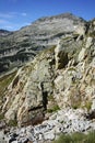 Rocky hills of Right Kraledvorska pass and Kamenitsa peak, Pirin mountain