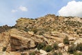 Rocky Hillside Along the Road Going Up Mt. Lemmon Royalty Free Stock Photo