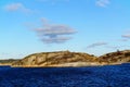 Rocky island in Fjord Royalty Free Stock Photo