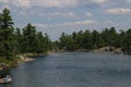 Rocky island on Georgian Bay in Ontario