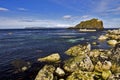 Rocky Island off the Antrim Coast Royalty Free Stock Photo