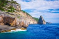 The rocky islands of Greece in the Ionian Sea. Between Paxos and Corfu.