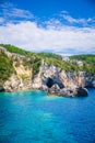 The rocky islands of Greece in the Ionian Sea. Between Paxos and Corfu.