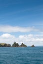 Rocky islets in Hauraki Gulf Royalty Free Stock Photo