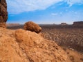 Rocky landscape of Damaraland - view from Vingerklip Royalty Free Stock Photo