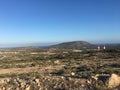 The rocky landscape of the island of Rhodes summer 2018