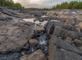 A rocky landscape resembling a fabulous stone river.