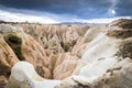 moody cappadocia without tourists Royalty Free Stock Photo