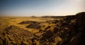 Rocky landscape at Sahara desert near Tchirozerine region, Agadez, Niger Royalty Free Stock Photo