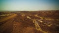 Rocky landscape at Sahara desert near Tchirozerine region Agadez, Niger Royalty Free Stock Photo