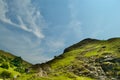 The rocky landscape of Thorpe Cloud