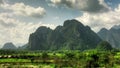 Rocky landscape time lapse