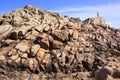 Rocky landscape at the Yallingup Beach in Western Australia