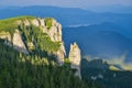 Rocky lanscape in Ceahlau mountains, Romania