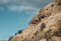 Rocky mountain of great contrasts and a dramatic sky Royalty Free Stock Photo