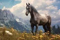 Rocky Mountain Horse - United States (Generative AI) Royalty Free Stock Photo