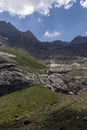 Mountain landscape in summer. Pyrenees Royalty Free Stock Photo