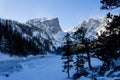 Dream Lake in the Dead of Winter Royalty Free Stock Photo