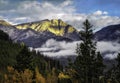 Rocky Mountain National Park with Fall Colors Royalty Free Stock Photo