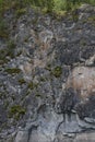 Rocky mountain shore texture of rocks close up