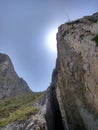 Rocky mountain and sky