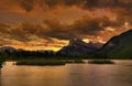 Rocky Mountain Sunset Royalty Free Stock Photo