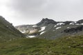 Rocky mountain view on a alpinist route to Grossglockner rock summit in Austrian Alps, Kals am Grossglockner, Austria Royalty Free Stock Photo