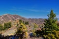 Rocky Mountain Wasatch Front peaks, panorama landscape view from Butterfield canyon Oquirrh range by Rio Tinto Bingham Copper Mine Royalty Free Stock Photo