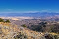 Rocky Mountain Wasatch Front peaks, panorama landscape view from Butterfield canyon Oquirrh range by Rio Tinto Bingham Copper Mine Royalty Free Stock Photo