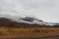 Rocky mountains as winter rolls in