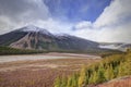 Rocky mountains and Athabasca River