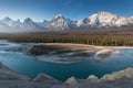 Rocky Mountains on a autumn day Jasper National Park in the Canadian Rockies. Alberta Canada Scenic landscape in Jasper national p