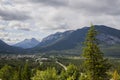 Rocky mountains in the Bow River. Banff, Alberta Canada. Bear country. Beautiful landscape background concept. Royalty Free Stock Photo