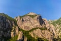 Rocky mountains in the canyon of the Moraca river in Montenegro Royalty Free Stock Photo