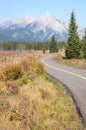 rocky mountains in fall Royalty Free Stock Photo