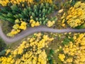 Rocky Mountains fall road