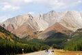 Rocky mountains and highway Royalty Free Stock Photo