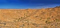 Rocky mountains near Chebika in Sahara Desert, Tunisia, Africa, HDR Panorama Royalty Free Stock Photo