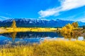 Lake Abraham in the Indian Summer Royalty Free Stock Photo