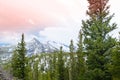 Rocky mountains in the springtime Royalty Free Stock Photo