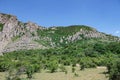 Rocky mountains at the summer