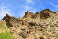 Rocky mountainside in Palm Springs Royalty Free Stock Photo