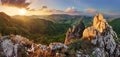 Rocky moutain at sunset - Slovakia Royalty Free Stock Photo