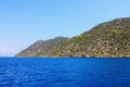Rocky nature of Kekova island Lycian Dolichiste in Turkey in the province of Antalya Royalty Free Stock Photo