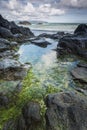 Rocky North Ireland coastline landscape