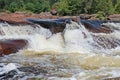 Rocky Northern Ontario Waterfall Royalty Free Stock Photo