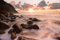 Rocky ocean flows Zenith Beach Seascape