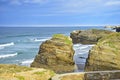 rocky ocean shore. Praia de Augas Santas, Ribadeo